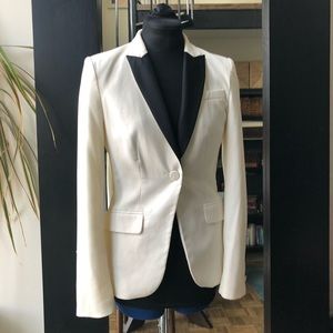Slim cut tuxedo blazer